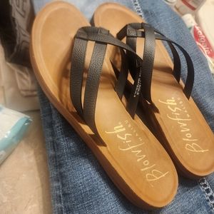 Blowfish Black and Brown Sandals
